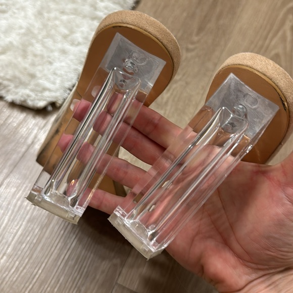 Clear PVC Mules Heels 8 - Picture 5 of 9